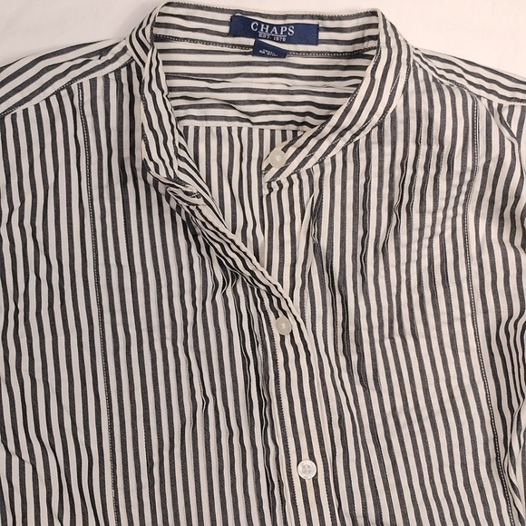 Chaps women's long sleeved button down blouse - Picture 4 of 14